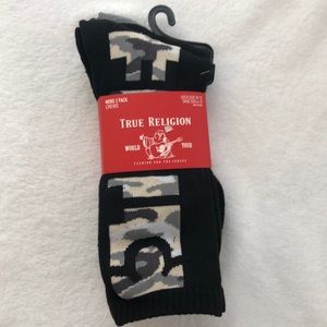 2 pairs per pack New True Religion socks